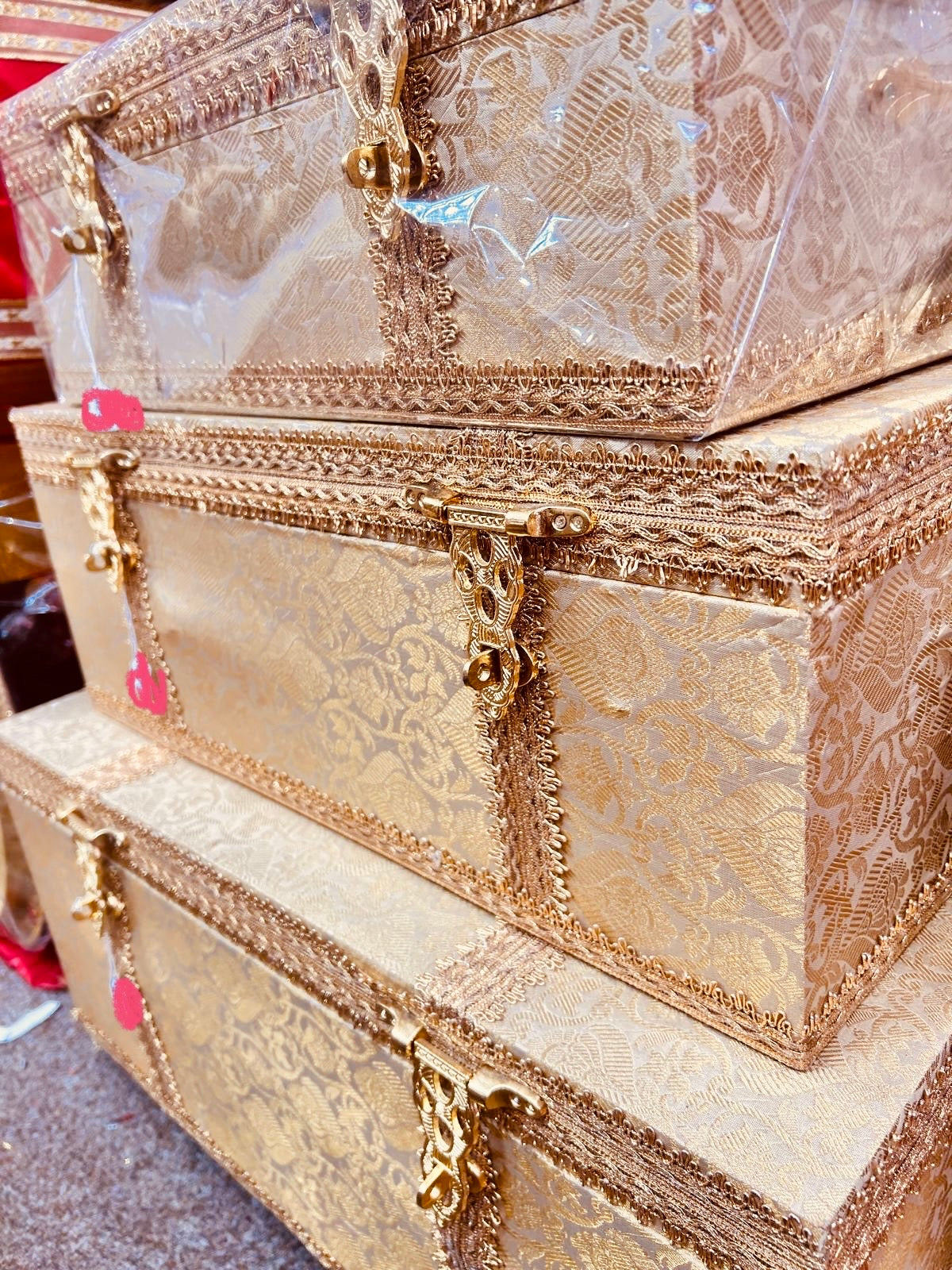 Gold trousseau chests