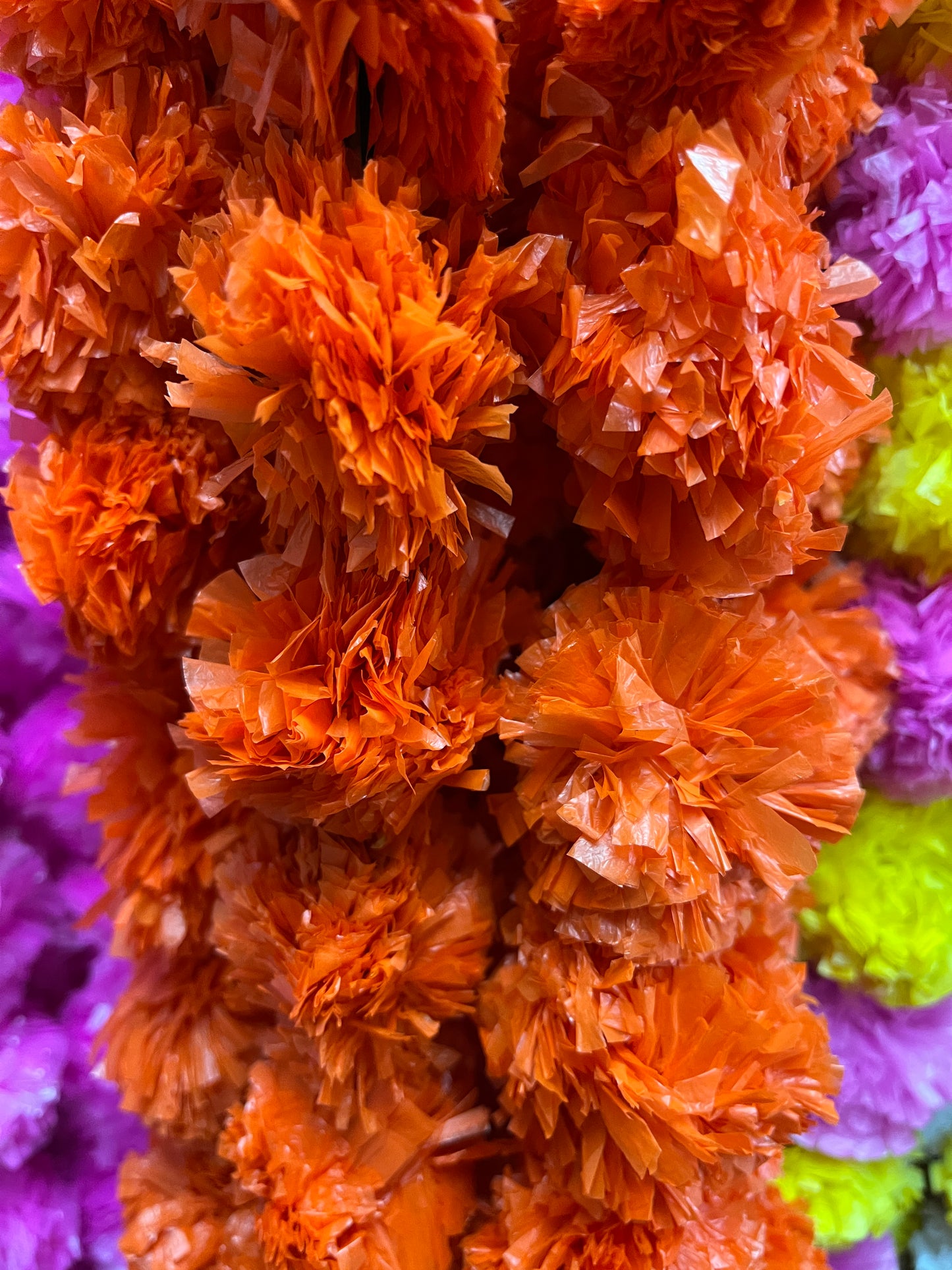 Artificial genda marigold flower lariya strings