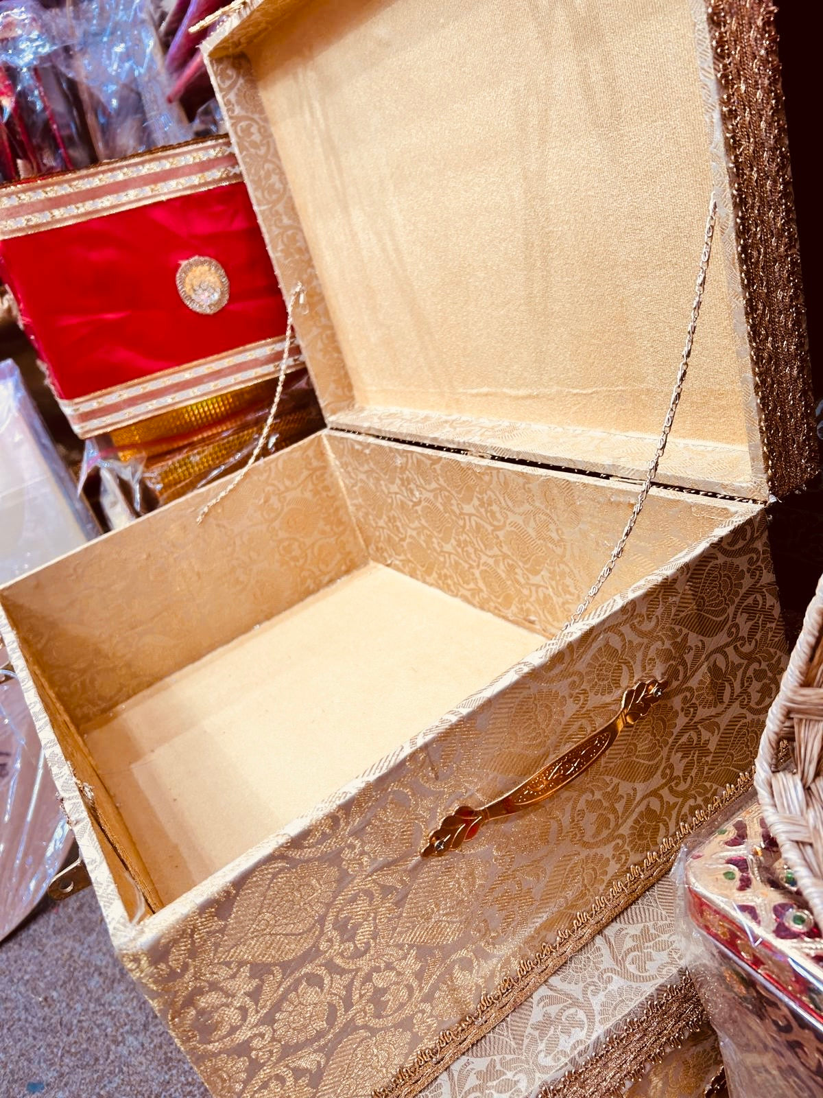 Gold trousseau chests