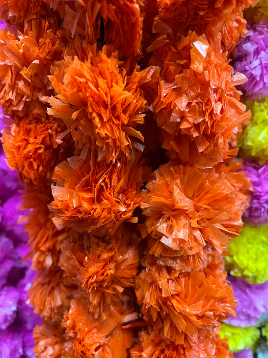 Artificial genda marigold flower lariya strings