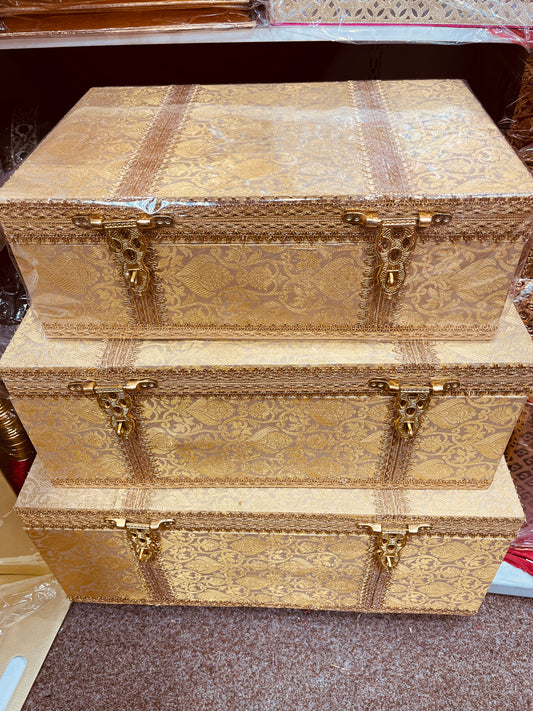 Gold trousseau chests